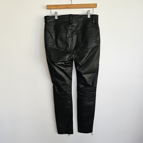 Eileen Fisher Waxed Black Denim Organic Jeans - Picture 5 of 7